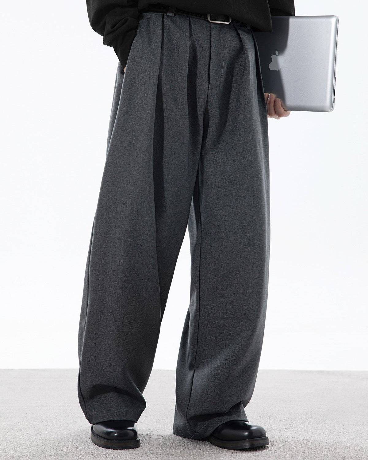 Pantaloni Larghi da uomo con Pinces in Cotone | Rowan, immagine 5