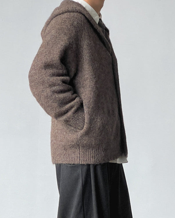 Cardigan da uomo Collo Alto in Lana | Rowan, immagine 3