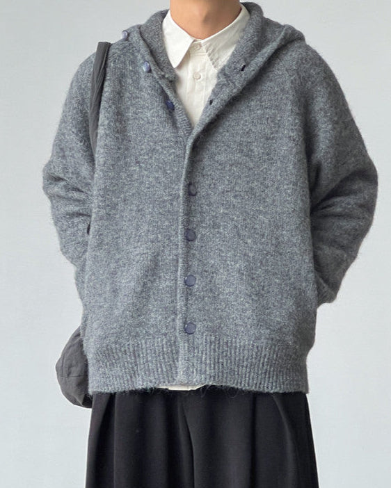 Cardigan da uomo con Cappuccio in Misto Lana | Rowan, immagine 4