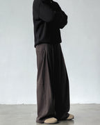Pantaloni Larghi da uomo con Pinces in Misto Lana | Rowan, immagine 6