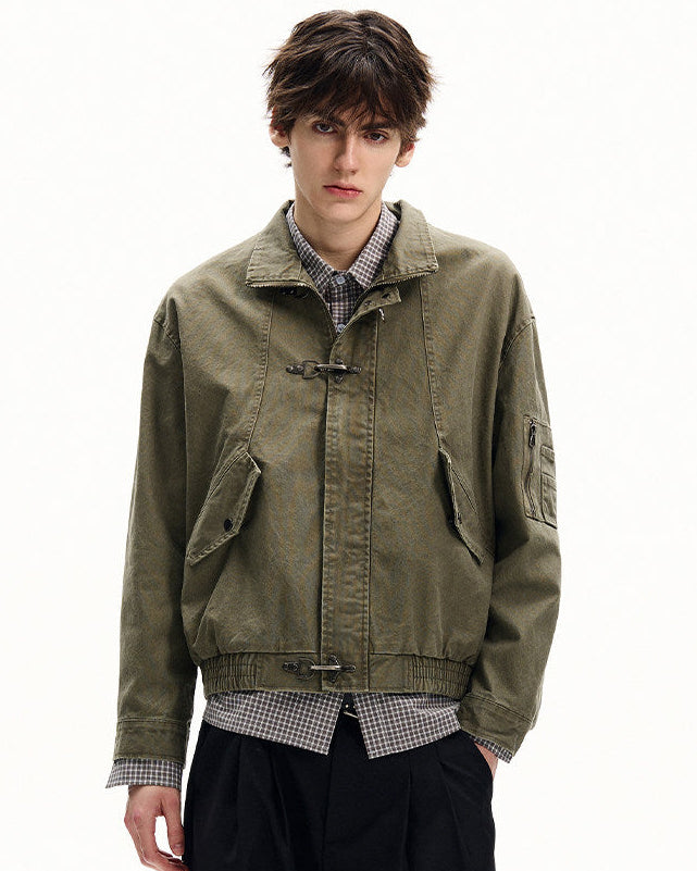 Giubbotto da uomo con Fibbie in Twill di Cotone | Rowan, immagine 7