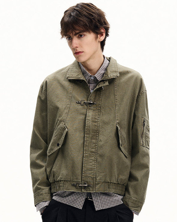 Giubbotto da uomo con Fibbie in Twill di Cotone | Rowan, immagine 9