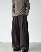 Pantaloni Larghi da uomo con Doppie Pinces in Misto Lana | Rowan, immagine 4