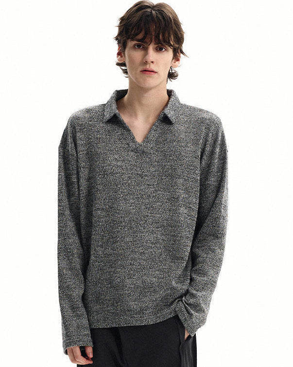Maglione da uomo Polo in Maglia di Lana | Rowan