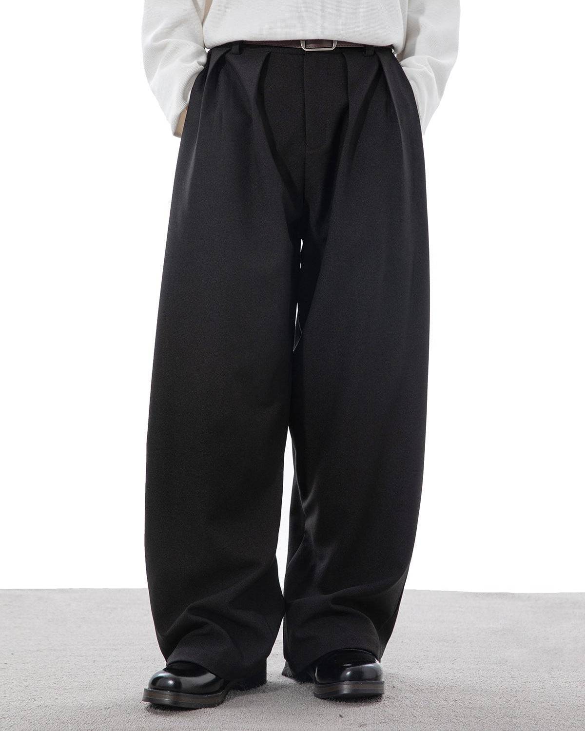 Pantaloni Larghi da uomo con Pinces in Cotone | Rowan, immagine 15
