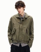 Giubbotto da uomo con Fibbie in Twill di Cotone | Rowan, immagine 8