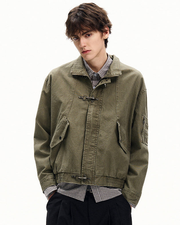 Giubbotto da uomo con Fibbie in Twill di Cotone | Rowan, immagine 8