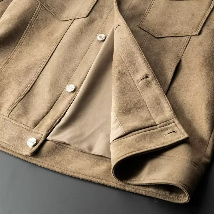 Suede-Look Harrington Jacket – view 6