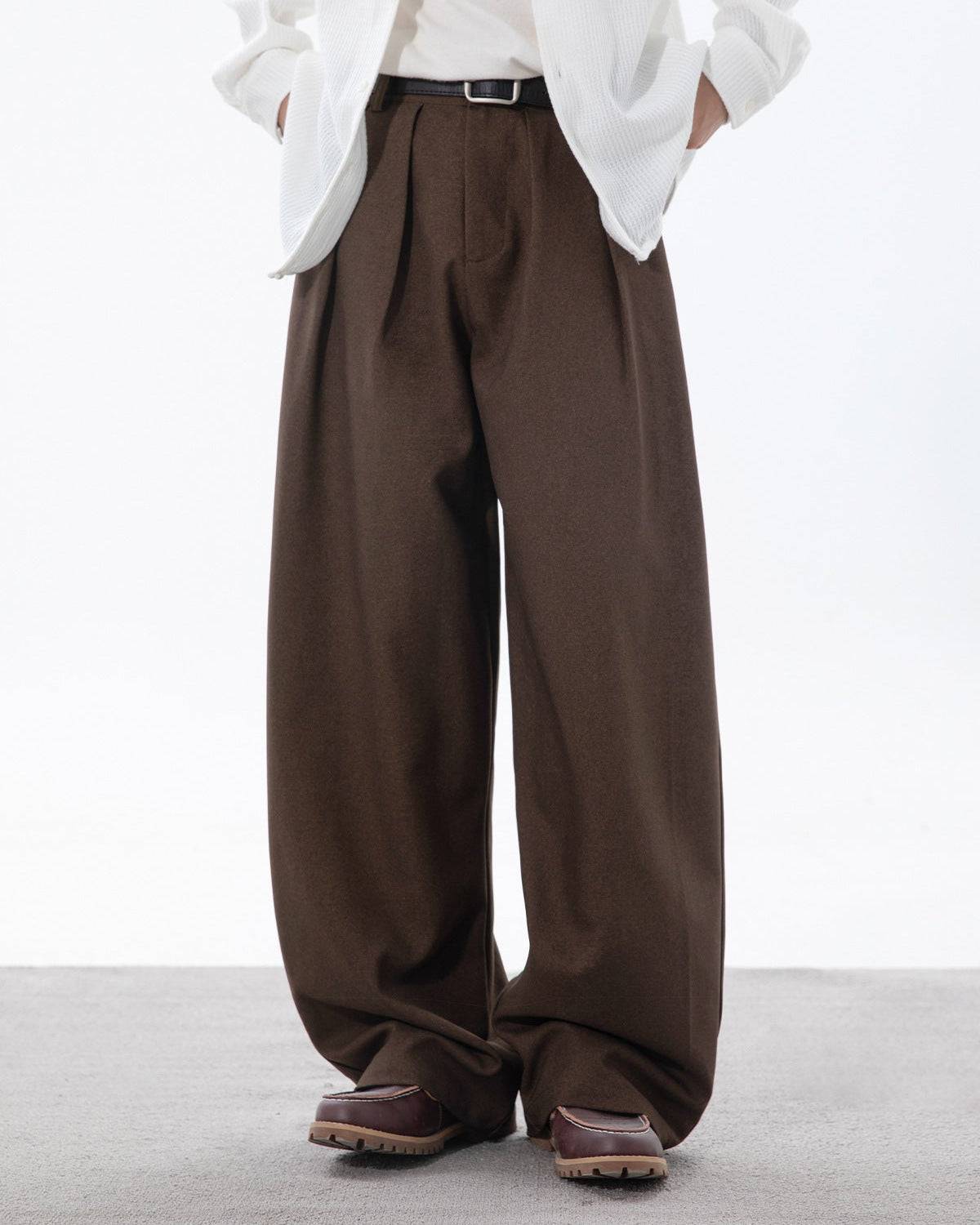 Pantaloni Larghi da uomo con Pinces in Cotone | Rowan, immagine 8