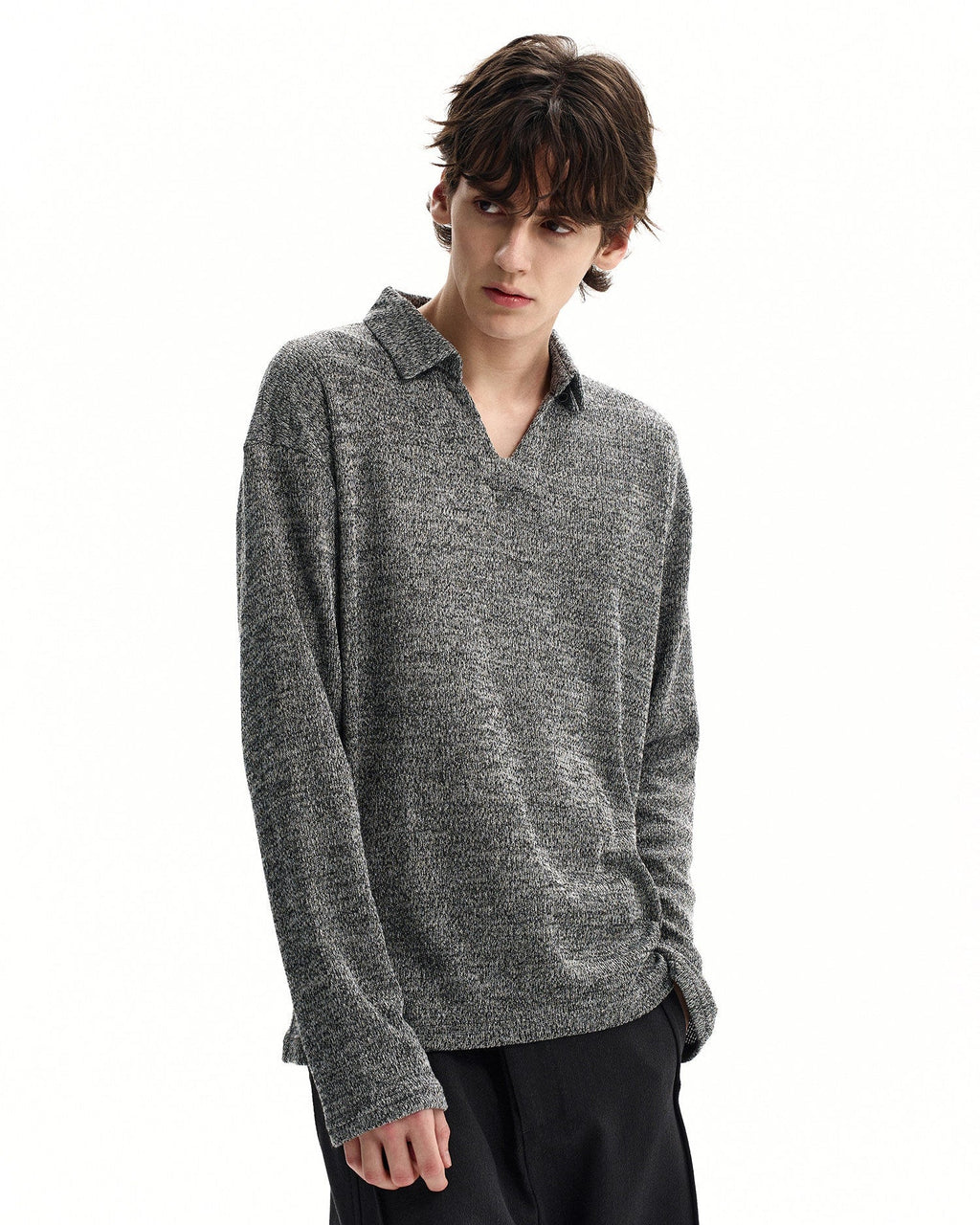 Maglione da uomo Polo in Maglia di Lana | Rowan, immagine 3