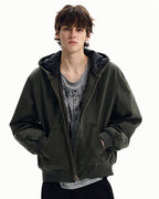 Giubbotto da uomo con Cappuccio e Zip in Cotone | Rowan, immagine 6