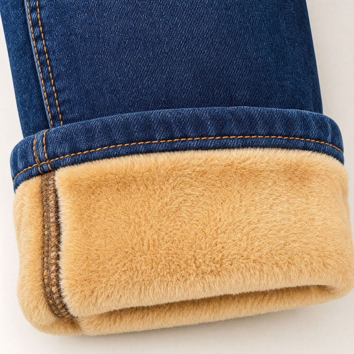 Fleece-Lined Straight Jeans – view 6
