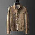 Suede-Look Harrington Jacket