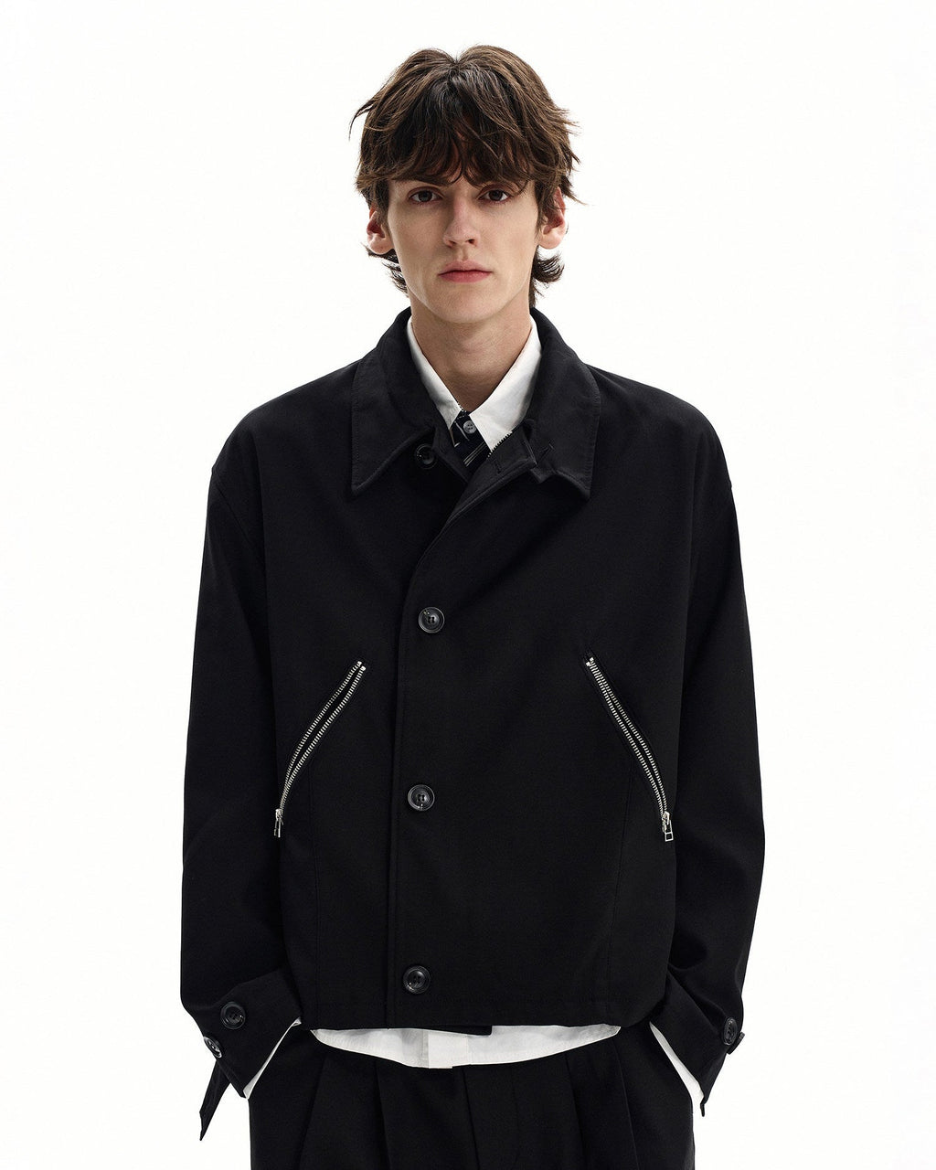 Giubbotto da uomo con Tasche Zip in Misto Lana | Rowan, immagine 2