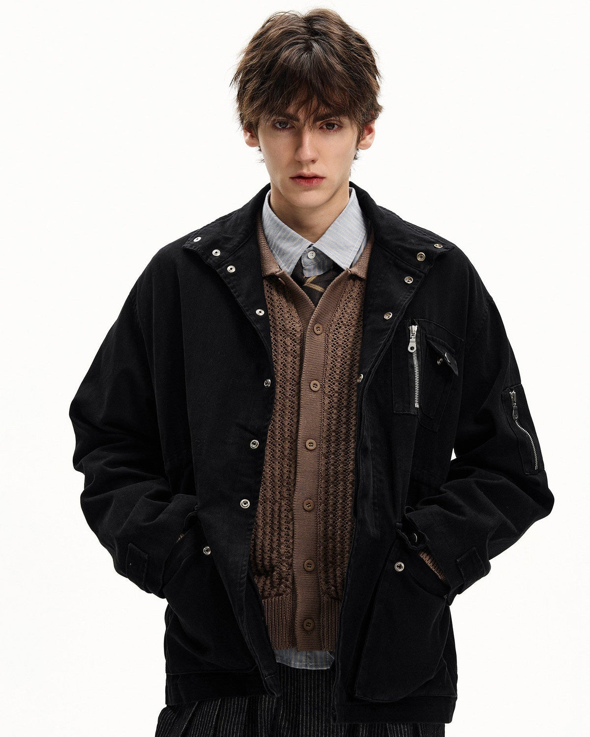 Field Jacket da uomo Utility in Cotone Washed | Rowan