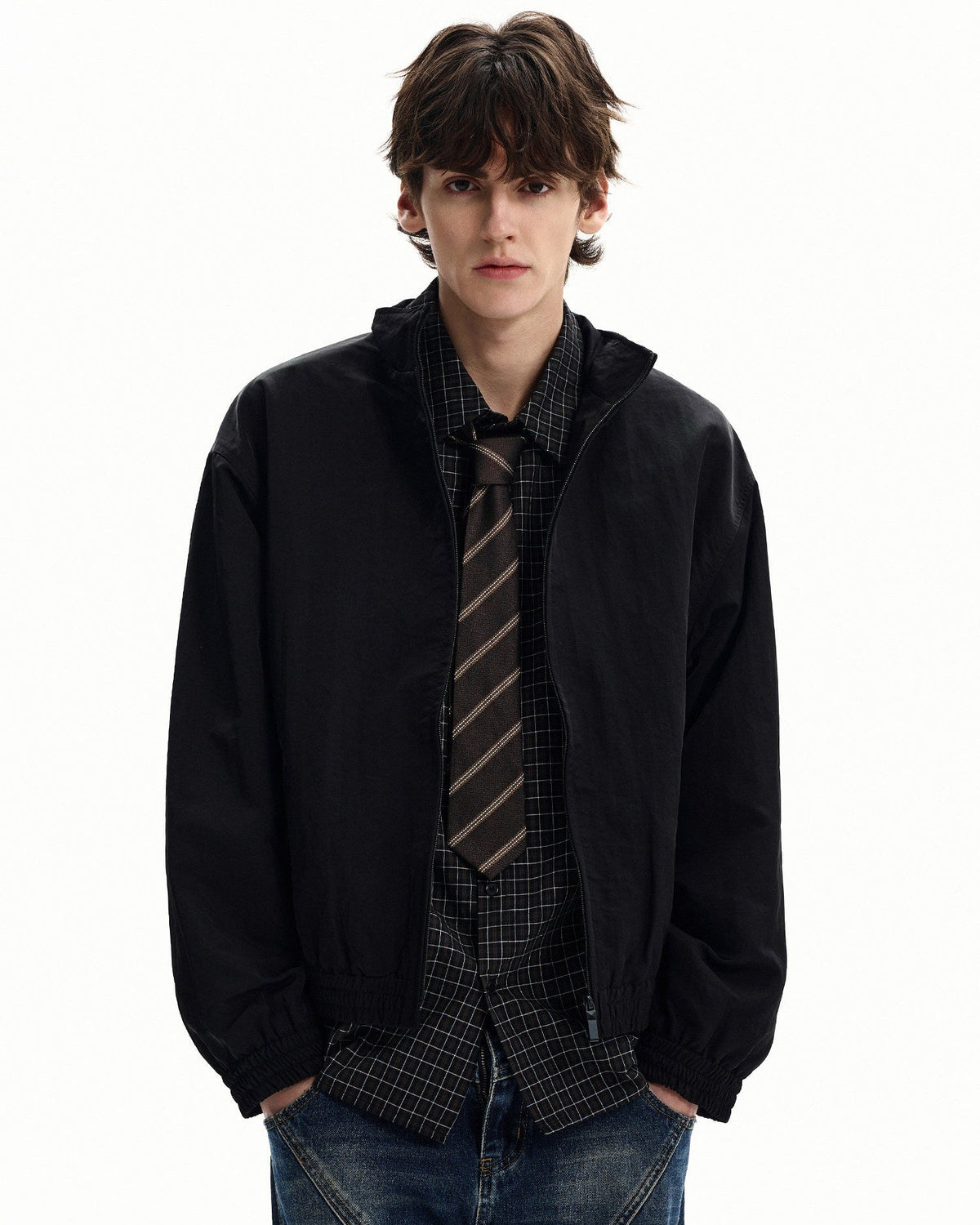 Giubbotto da uomo Antivento con Zip in Nylon | Rowan