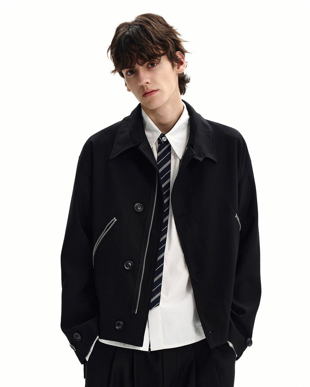 Giubbotto da uomo con Tasche Zip in Misto Lana | Rowan, immagine 3