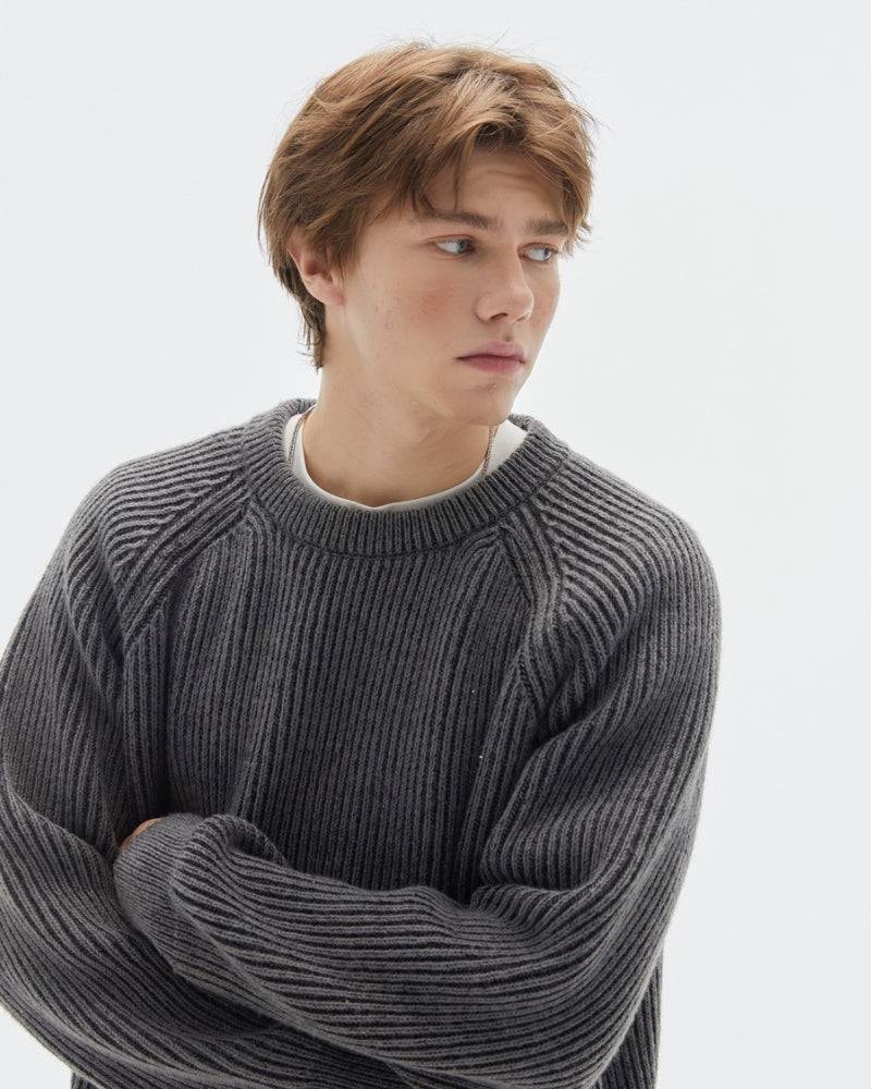 Maglione da uomo Girocollo a Coste | Rowan, immagine 5