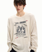 Maglia da uomo Maniche Lunghe a Nido d'Ape con Stampa | Rowan, immagine 2