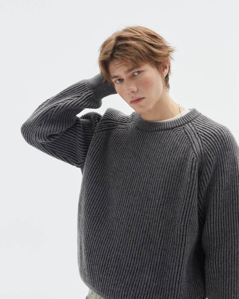 Maglione da uomo Girocollo a Coste | Rowan, immagine 4