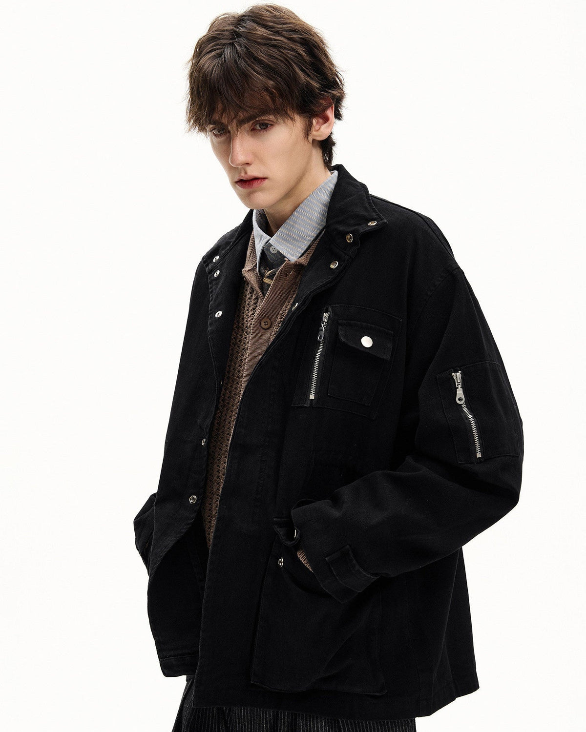 Field Jacket da uomo Utility in Cotone Washed | Rowan, immagine 4