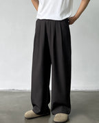 Pantaloni Larghi da uomo con Doppie Pinces in Lino e Lana | Rowan, immagine 4