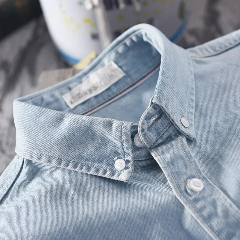 Washed Denim Overshirt – view 3