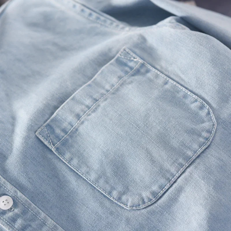 Washed Denim Overshirt – view 4