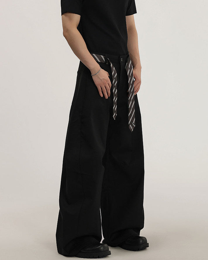 Pantaloni Larghi da uomo con Cintura in Tessuto | Rowan, immagine 7