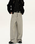 Pantaloni Larghi da uomo a Quadri in Lana | Rowan