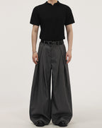 Pantaloni Larghi da uomo con Pinces in Viscosa | Rowan, immagine 3
