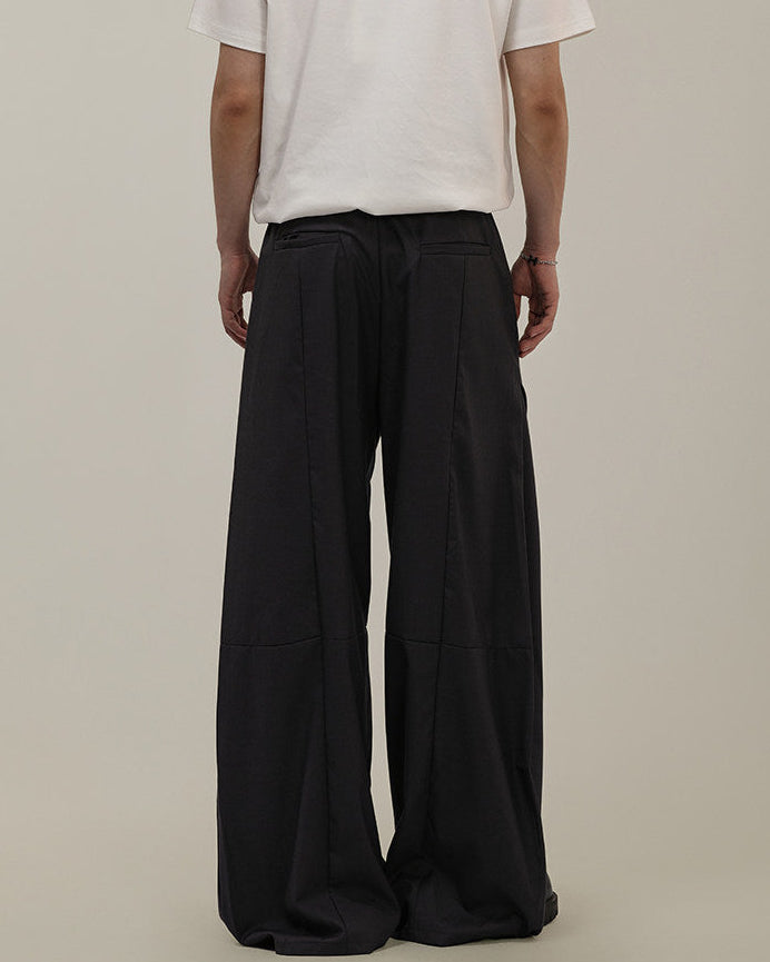 Pantaloni Larghi da uomo Sartoriali con Drappeggio | Rowan, immagine 6