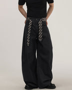 Pantaloni Larghi da uomo con Cintura in Tessuto | Rowan, immagine 8