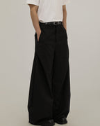 Pantaloni Larghi da uomo Sartoriali con Drappeggio | Rowan, immagine 2