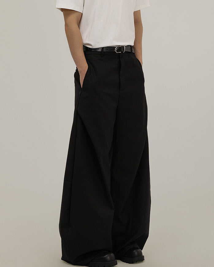 Pantaloni Larghi da uomo Sartoriali con Drappeggio | Rowan, immagine 2