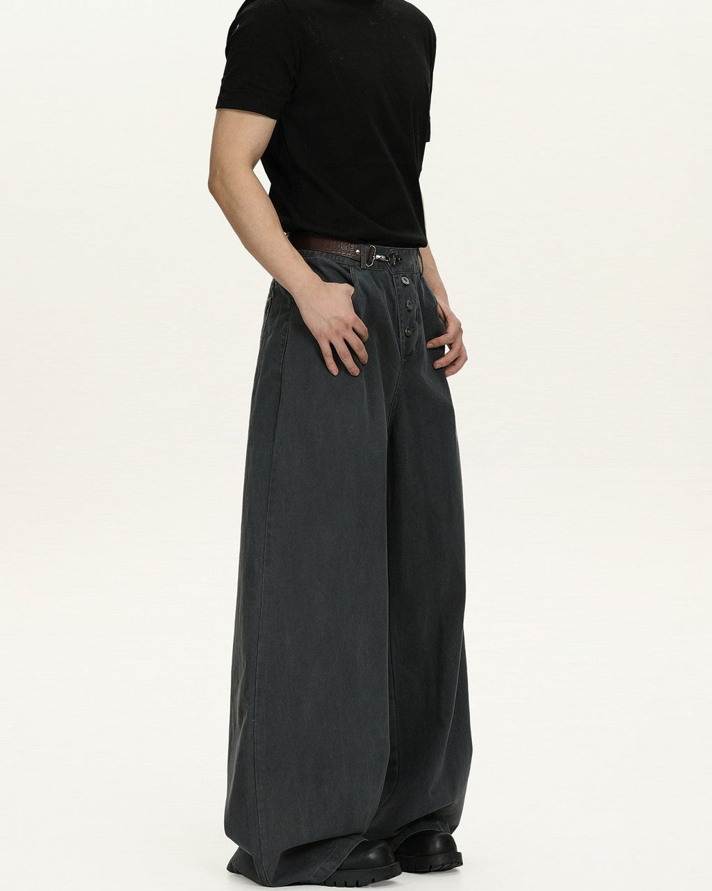 Jeans Larghi da uomo Washed in Cotone | Rowan, immagine 3