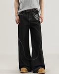 Jeans Larghi da uomo con Cuciture a Contrasto | Rowan