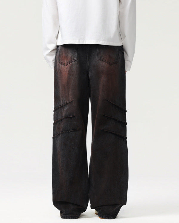 Jeans da uomo Dritti Effetto Consumato | Rowan, immagine 4