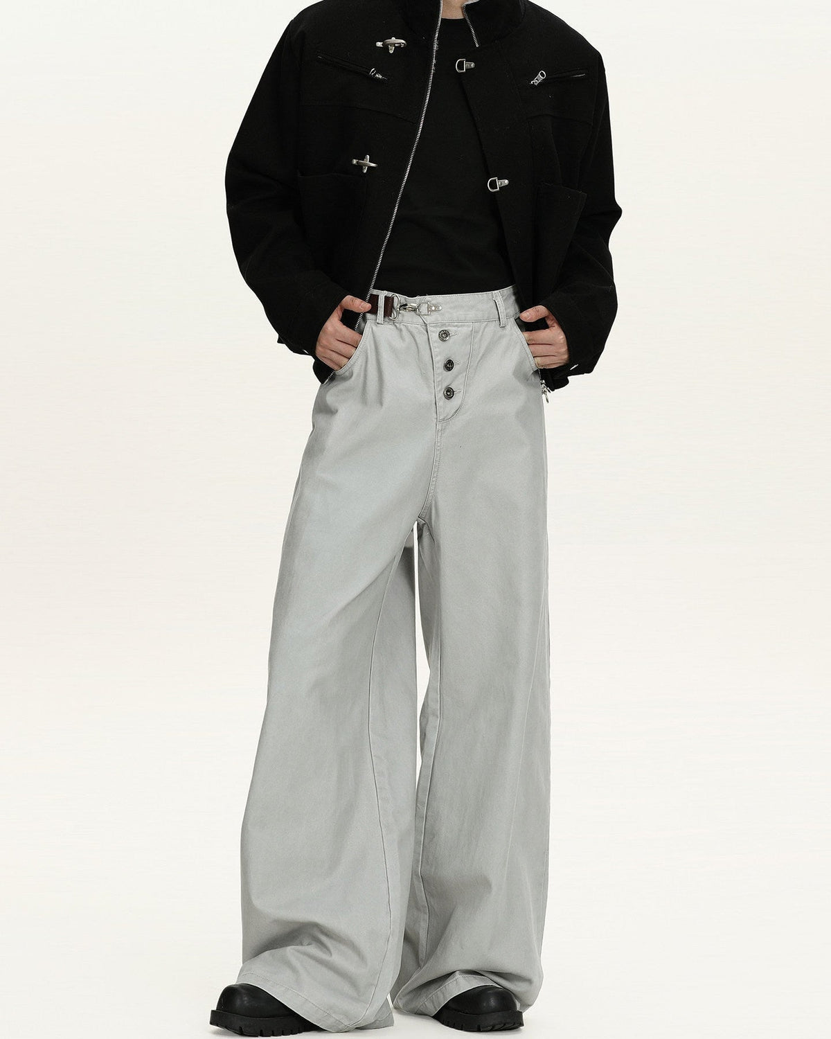 Jeans Larghi da uomo Washed in Cotone | Rowan, immagine 4