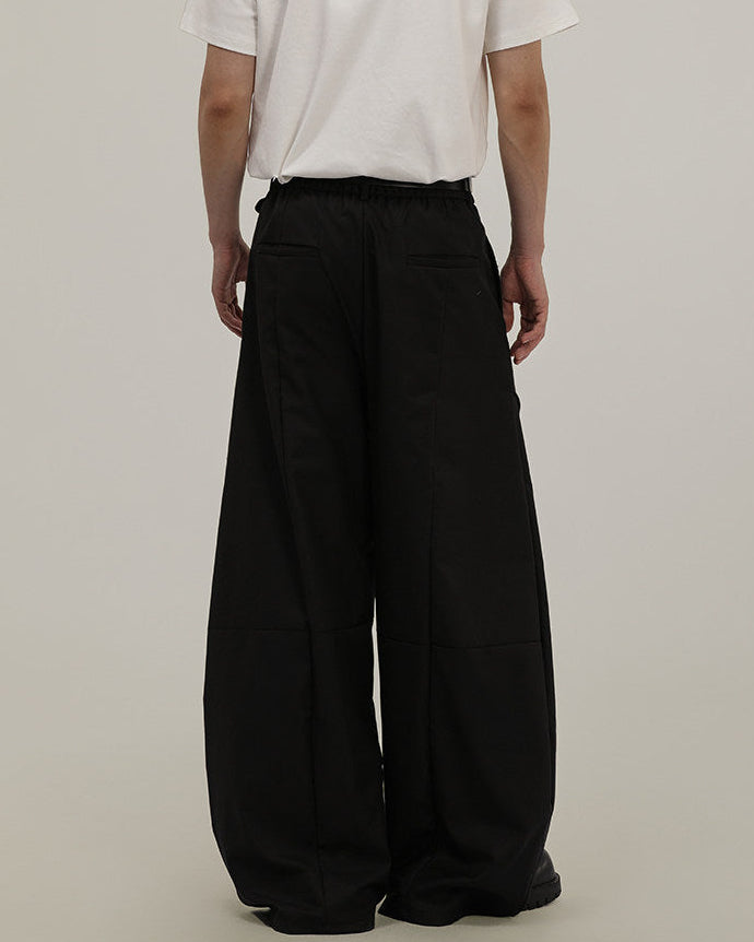 Pantaloni Larghi da uomo Sartoriali con Drappeggio | Rowan, immagine 3