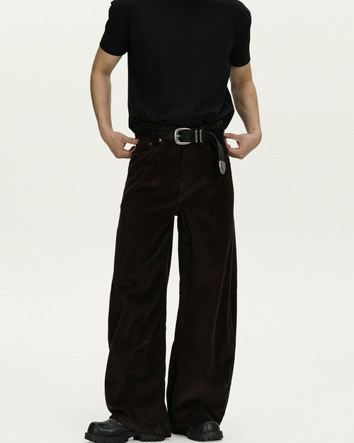 Pantaloni Larghi da uomo in Velluto a Coste | Rowan, immagine 2