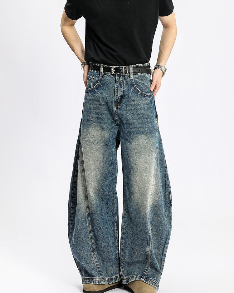 Jeans Larghi da uomo Washed Elasticizzati | Rowan, immagine 4