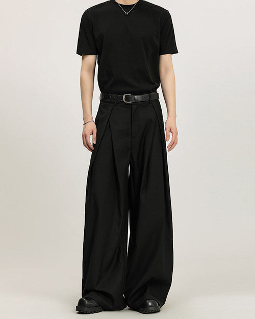 Pantaloni Larghi da uomo con Pinces in Viscosa | Rowan