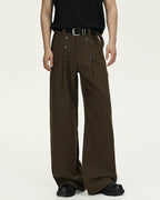 Pantaloni Larghi da uomo in Lana Vergine | Rowan, immagine 4