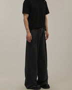 Pantaloni Larghi da uomo Gessati in Misto Lana | Rowan, immagine 3