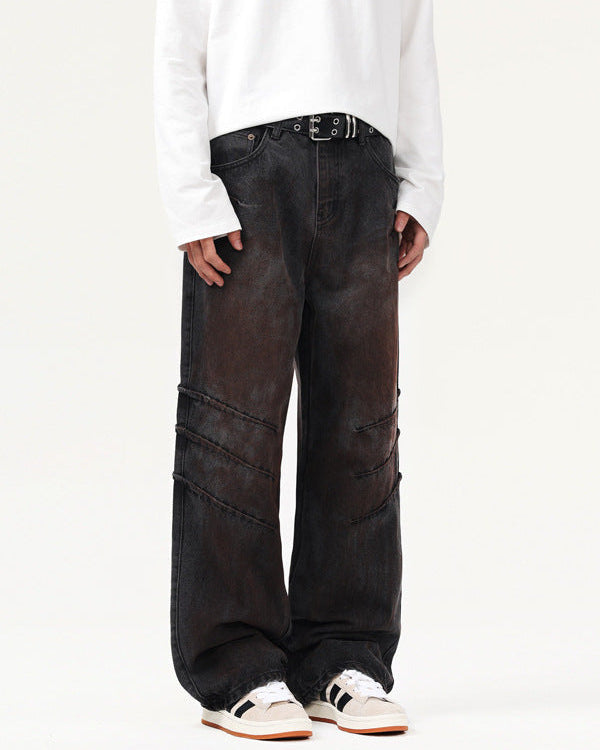 Jeans da uomo Dritti Effetto Consumato | Rowan, immagine 3