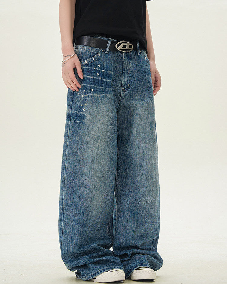 Jeans Larghi da uomo Dritti Vintage | Rowan, immagine 3