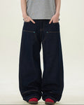 Jeans Larghi da uomo in Denim Grezzo | Rowan, immagine 2