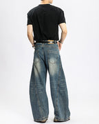 Jeans Larghi da uomo Washed Elasticizzati | Rowan, immagine 2
