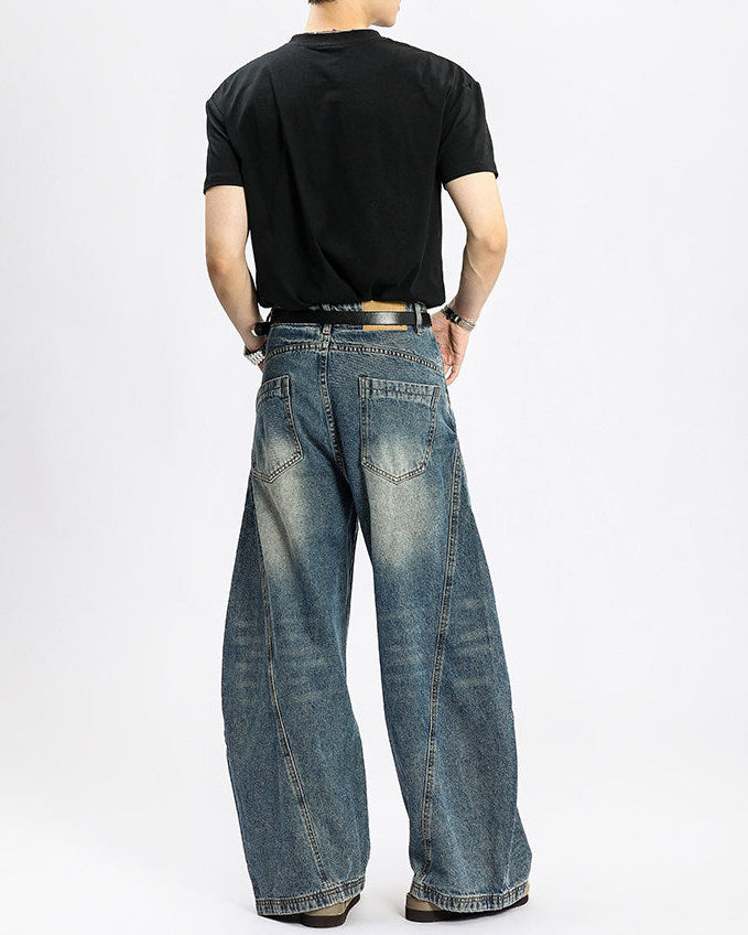 Jeans Larghi da uomo Washed Elasticizzati | Rowan, immagine 2
